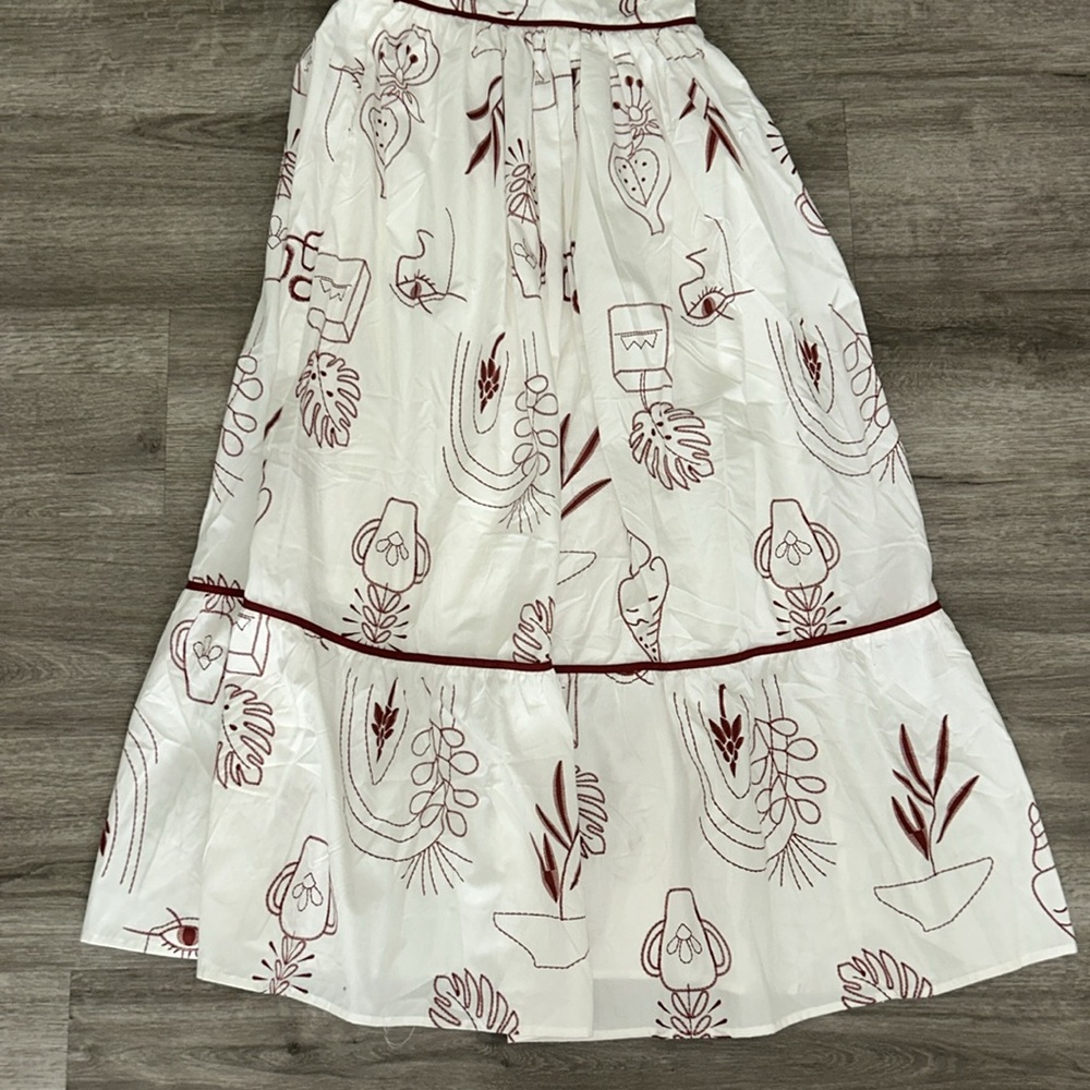 🇺🇸Firm Price🇺🇸 NWOT Moon River palm print Midi Dress - Picture 7 of 12